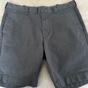 J. Crew Flex Chino Charcoal Flat Front Shorts Size 34